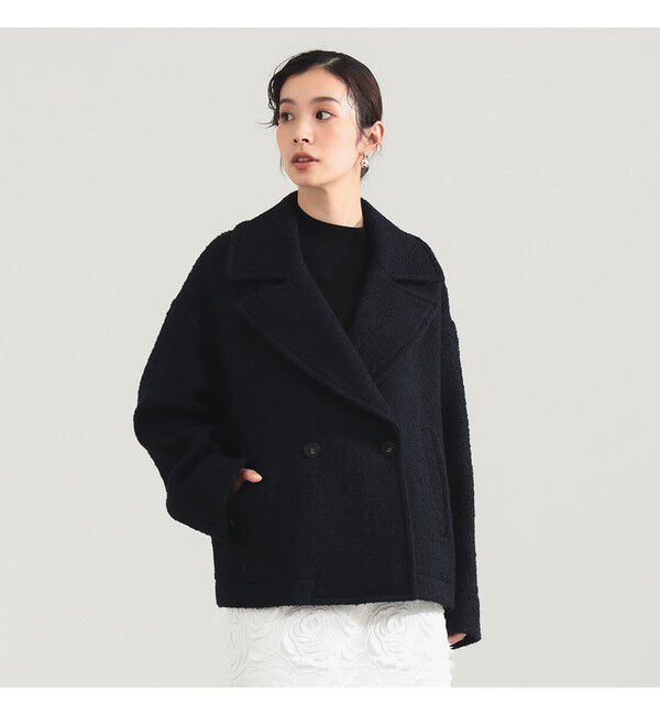 Demi-Luxe BEAMS 「ループツイード ピーコート」|ダッフルコート|