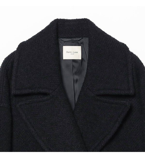 Demi-Luxe BEAMS 「ループツイード ピーコート」|ダッフルコート|