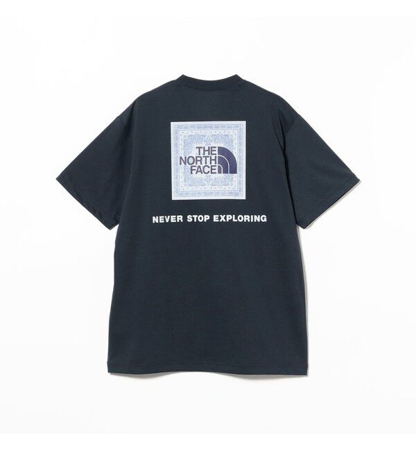 BEAMS「THE NORTH FACE / ショートスリーブ バンダナ スクエア ロゴ Tシャツ」|Tシャツ・カットソー|ｱｰﾊﾞﾝﾈｲﾋﾞｰ