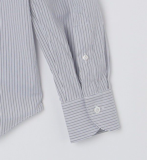 SHIPS「【SHIPS別注】Errico Formicola: オルタネート ストライプ タブカラー シャツ」|シャツ・ブラウス|