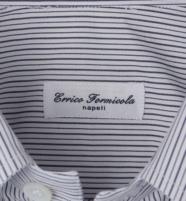 SHIPS「【SHIPS別注】Errico Formicola: オルタネート ストライプ タブカラー シャツ」|シャツ・ブラウス|