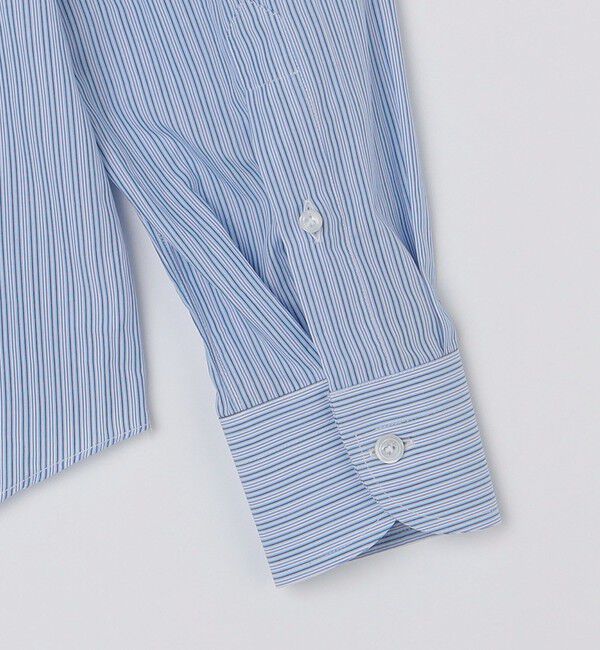 SHIPS「【SHIPS別注】Errico Formicola: オルタネート Wストライプ タブカラー シャツ」|シャツ・ブラウス|