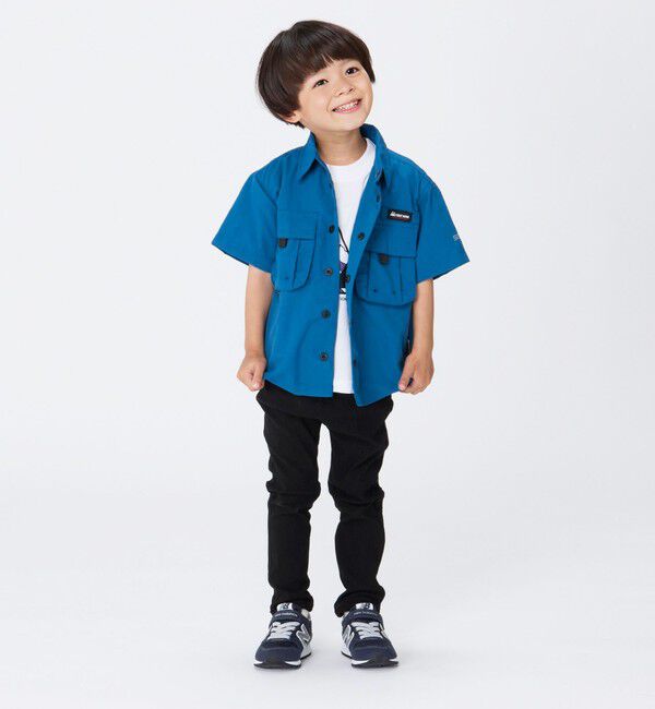 SHIPS Colors 「FIRST DOWN:〈撥水・洗濯機可能〉アウトドア ボックス シャツ(100~150cm)」|シャツ・ブラウス|