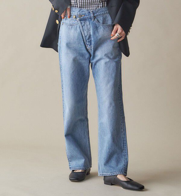 SHIPS for women「SHIPS NINE CASE:〈手洗い可能〉フロント スラント デニム」|デニム|