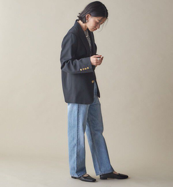 SHIPS for women「SHIPS NINE CASE:〈手洗い可能〉フロント スラント デニム」|デニム|