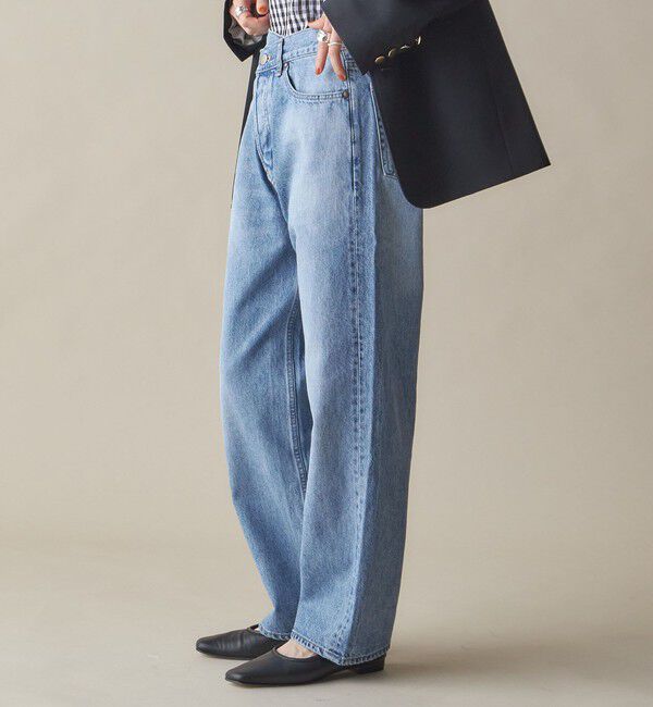 SHIPS for women「SHIPS NINE CASE:〈手洗い可能〉フロント スラント デニム」|デニム|