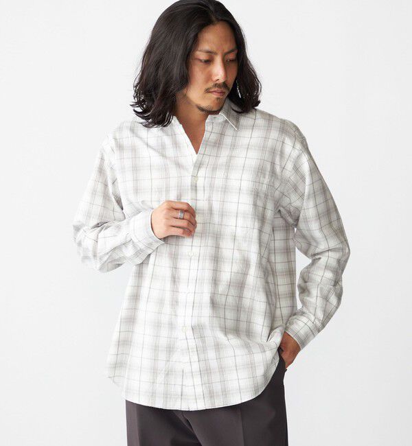 SHIPS「SHIPS: コットンビエラ チェック レギュラーカラー シャツ」|シャツ・ブラウス|