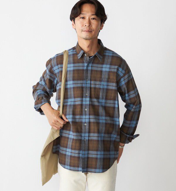 SHIPS「SHIPS: コットンビエラ チェック レギュラーカラー シャツ」|シャツ・ブラウス|
