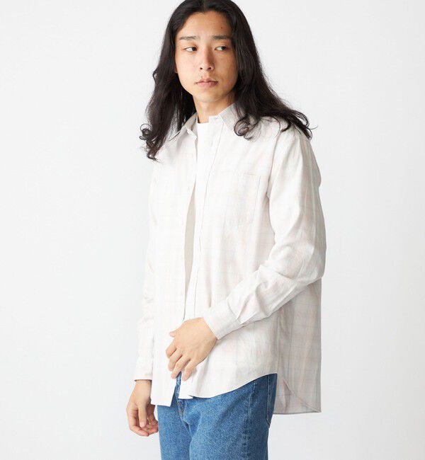 SHIPS「SHIPS: コットンビエラ チェック レギュラーカラー シャツ」|シャツ・ブラウス|