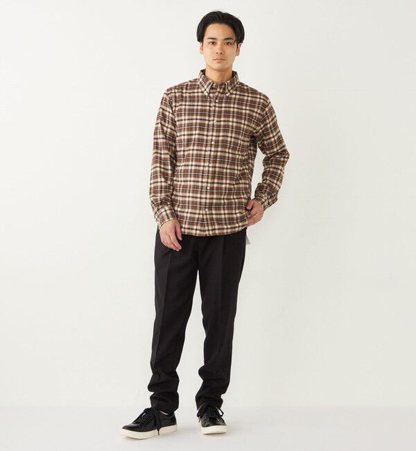 SHIPS Colors 「SHIPS Colors: 〈洗濯機可能〉ネル ボタンダウン シャツ」|シャツ・ブラウス|