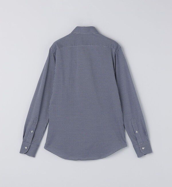 SHIPS「SHIPS: ジャージー ギンガムチェック ワンピースカラー シャツ」|シャツ・ブラウス|