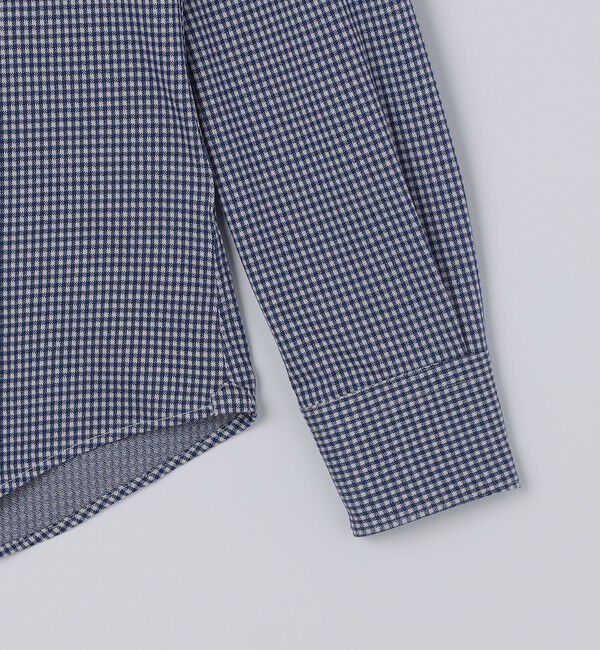 SHIPS「SHIPS: ジャージー ギンガムチェック ワンピースカラー シャツ」|シャツ・ブラウス|