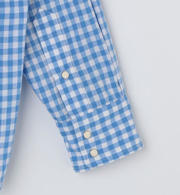 SHIPS「BATEAUX DE SHIPS: ダブルポケット ギンガム ユーティリティ シャツ」|シャツ・ブラウス|