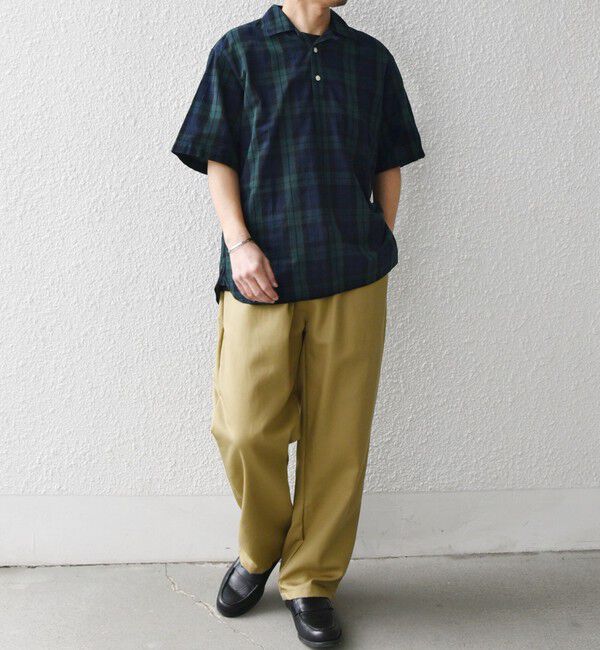 SHIPS any「SHIPS any:〈洗濯機可能〉コットン/リネン チェック オープンカラー プルオーバー シャツ◇」|シャツ・ブラウス|