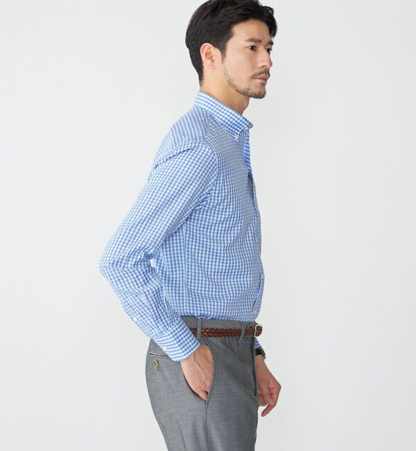 SHIPS「SHIPS: イタリアン ボタンダウン パナマ ギンガムチェック シャツ」|シャツ・ブラウス|