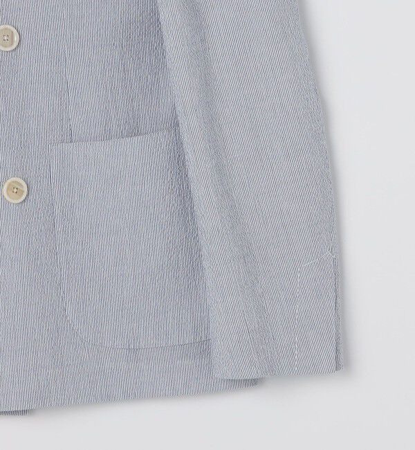 SHIPS「LARDINI: ROMA シアサッカー ダブルブレステッド ジャケット」|テーラードジャケット|