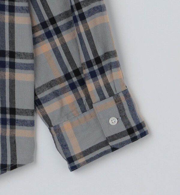 SHIPS「SHIPS: BEZ レギュラーカラー ネル チェック シャツ」|シャツ・ブラウス|