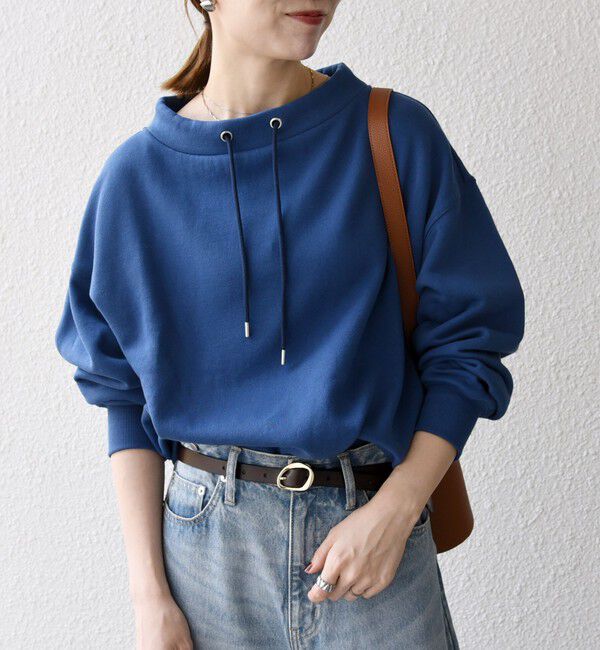 SHIPS any「SHIPS any:〈洗濯機可能〉USA コットン 裏起毛 ボトルネック プルオーバー」|スウェット・ジャージ|