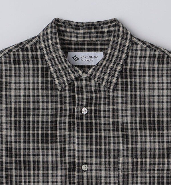 SHIPS「City Ambient Products: レギュラーカラー ボイル チェック シャツ」|シャツ・ブラウス|
