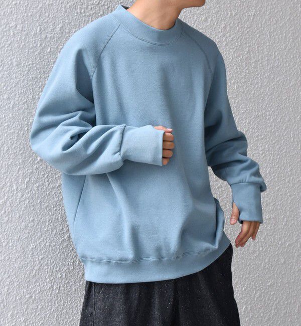 SHIPS any「SHIPS any: ヴィンテージライク 裏起毛 セミモックネック ラグラン スウェット◇」|スウェット・ジャージ|