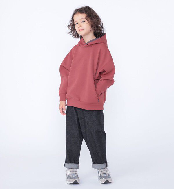 SHIPS KIDS「SHIPS KIDS:100～130cm /〈吸水速乾・抗菌・防臭〉ダブル ニット フード パーカ」|パーカー|