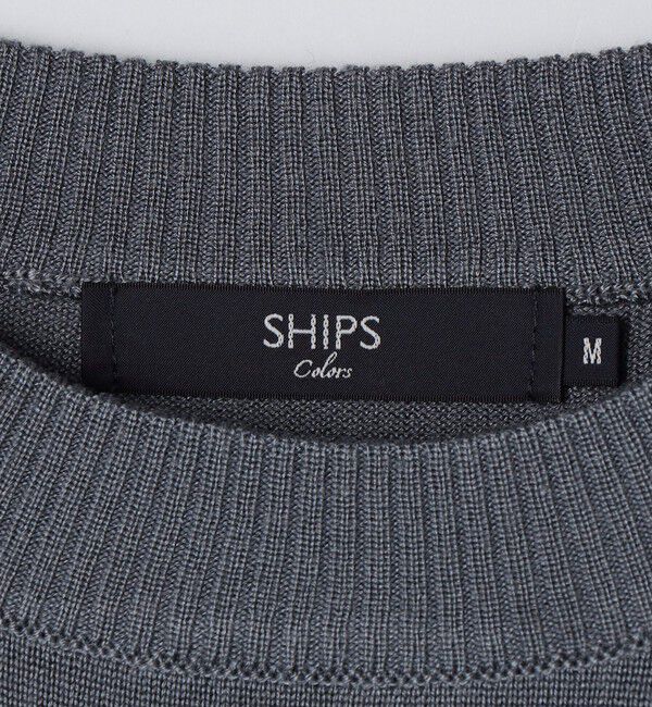 SHIPS Colors 「SHIPS Colors:〈吸湿発熱・洗濯機可能〉CELLN(R) &times; ウール 14ゲージ ニット」|ニット・セーター|