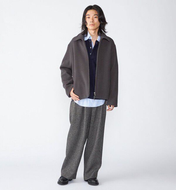 SHIPS「SHIPS: メルトン ジップ ブルゾン」|ブルゾン・スタジャン|