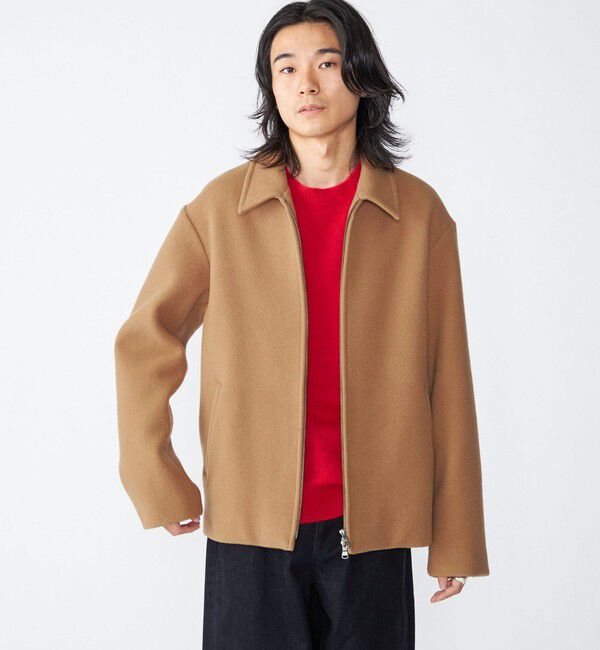 SHIPS「SHIPS: メルトン ジップ ブルゾン」|ブルゾン・スタジャン|