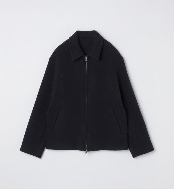 SHIPS「SHIPS: メルトン ジップ ブルゾン」|ブルゾン・スタジャン|ネイビー