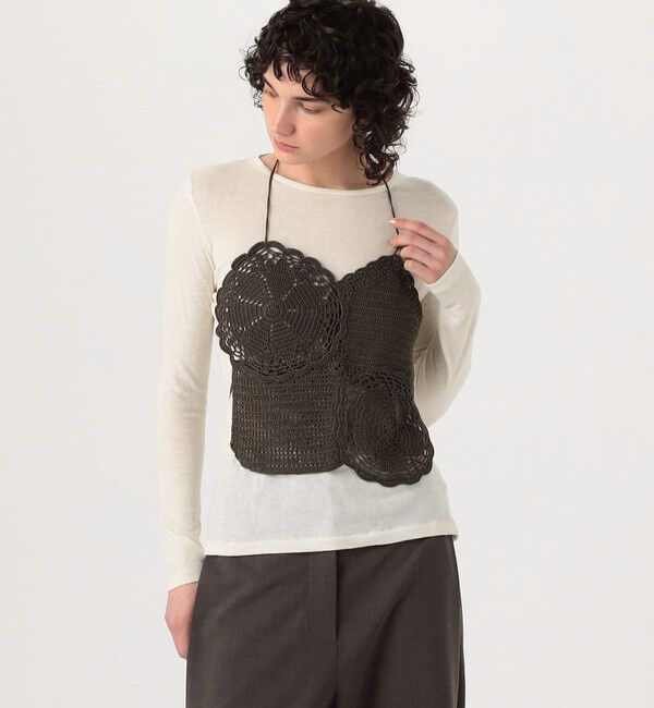 TOMORROWLAND GOODS「CORDERA HANDMADE CROCHE」|キャミソール|