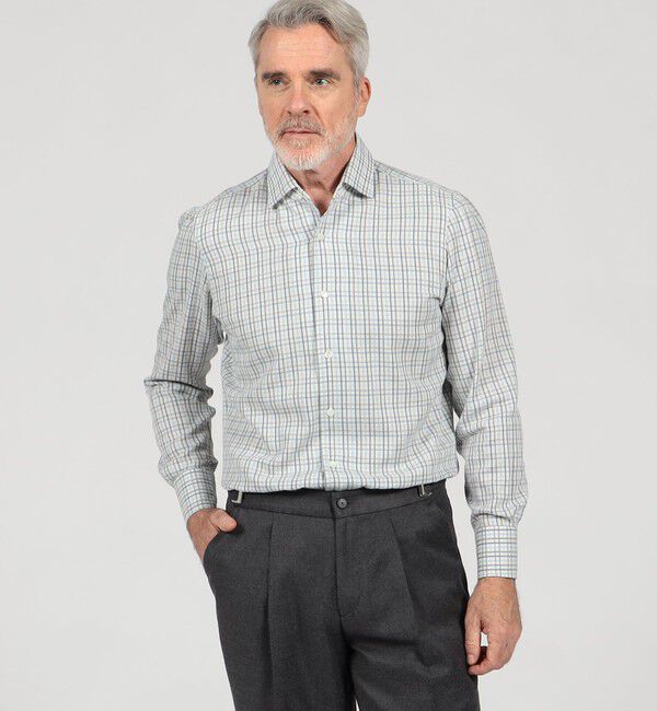 TOMORROWLAND BUYING WEAR「【別注】Maria Santangelo MARCELLO  コットン ワンピースカラーチェックシャツ」|シャツ・ブラウス|