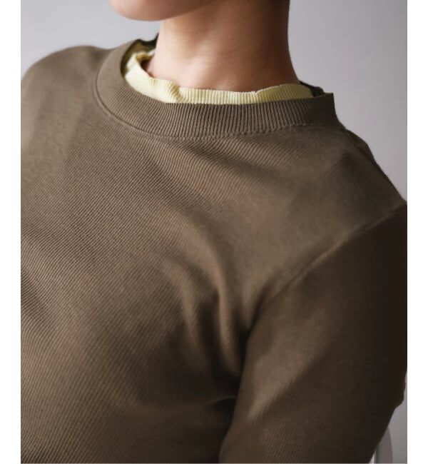 EMILYWEEK「《追加》コットンカシミヤテレコクループルオーバー」|Tシャツ・カットソー|