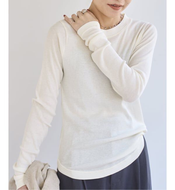 EMILYWEEK「《追加》コットンカシミヤテレコクループルオーバー」|Tシャツ・カットソー|