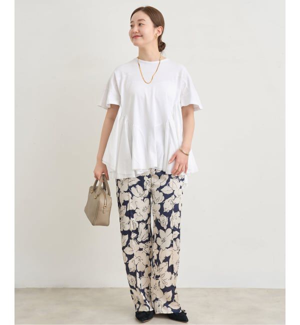 IENA「《追加》AAYUSHI/アユーシ ロングティアードフリルテールトップス」|Tシャツ・カットソー|