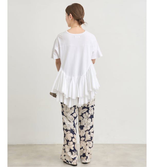 IENA「《追加》AAYUSHI/アユーシ ロングティアードフリルテールトップス」|Tシャツ・カットソー|