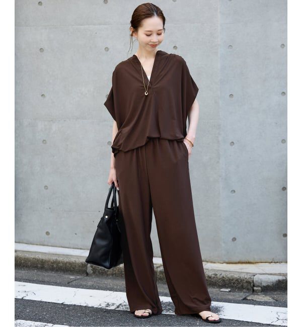 SLOBE IENA「《2枚セット》カットジョーゼットセットアップ」|Tシャツ・カットソー|