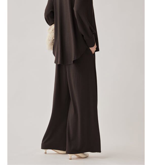 VERMEIL par iena「wool 100 jersey tuck パンツ」|その他|