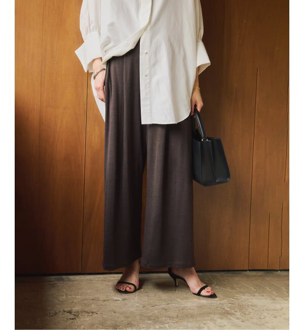 VERMEIL par iena「wool 100 jersey tuck パンツ」|その他|
