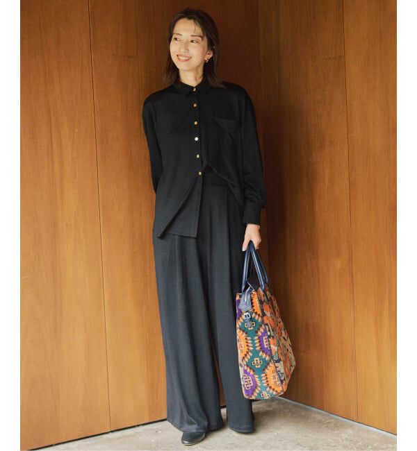 VERMEIL par iena「wool 100 jersey tuck パンツ」|その他|