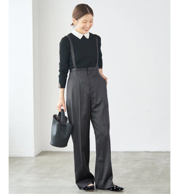 IENA「サスペンダーパンツ」|スラックス|
