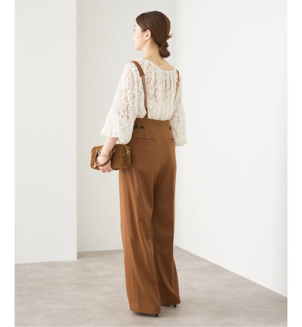 IENA「サスペンダーパンツ」|スラックス|