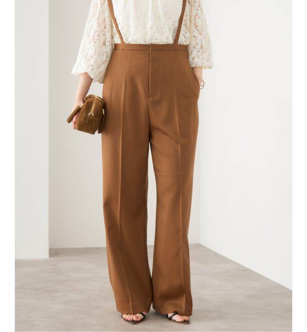 IENA「サスペンダーパンツ」|スラックス|