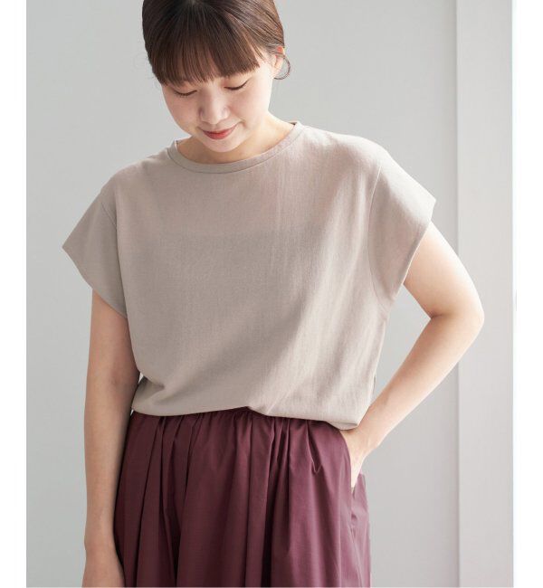 IENA「《追加2》シアーミニ裏毛 Tシャツ」|Tシャツ・カットソー|グレーB