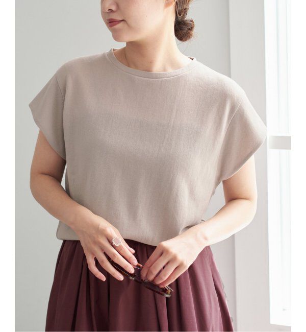 IENA「《追加2》シアーミニ裏毛 Tシャツ」|Tシャツ・カットソー|