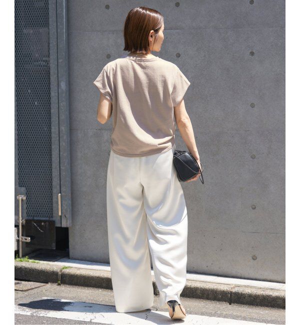 IENA「《追加2》シアーミニ裏毛 Tシャツ」|Tシャツ・カットソー|