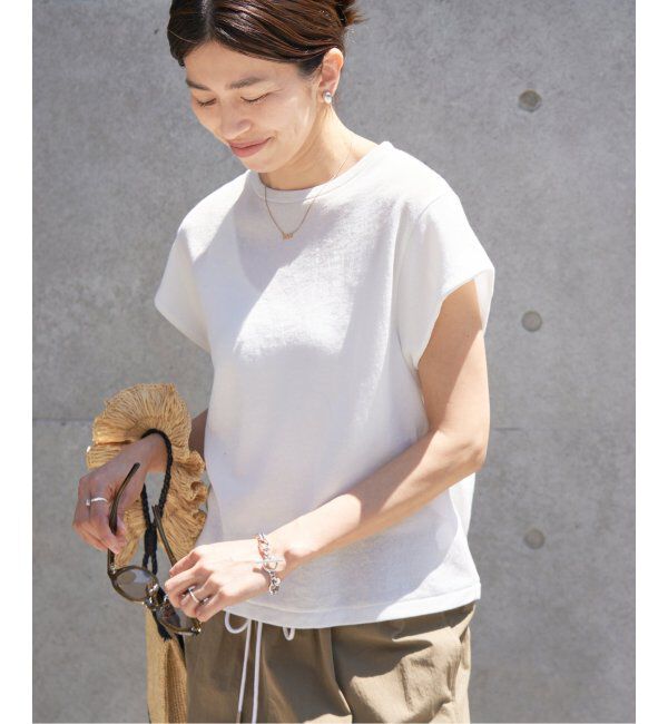 IENA「《追加2》シアーミニ裏毛 Tシャツ」|Tシャツ・カットソー|