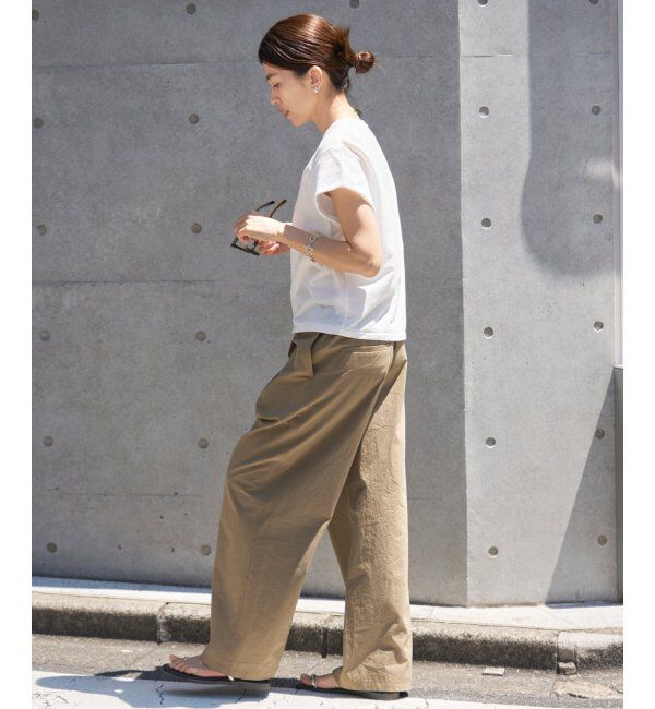 IENA「《追加2》シアーミニ裏毛 Tシャツ」|Tシャツ・カットソー|