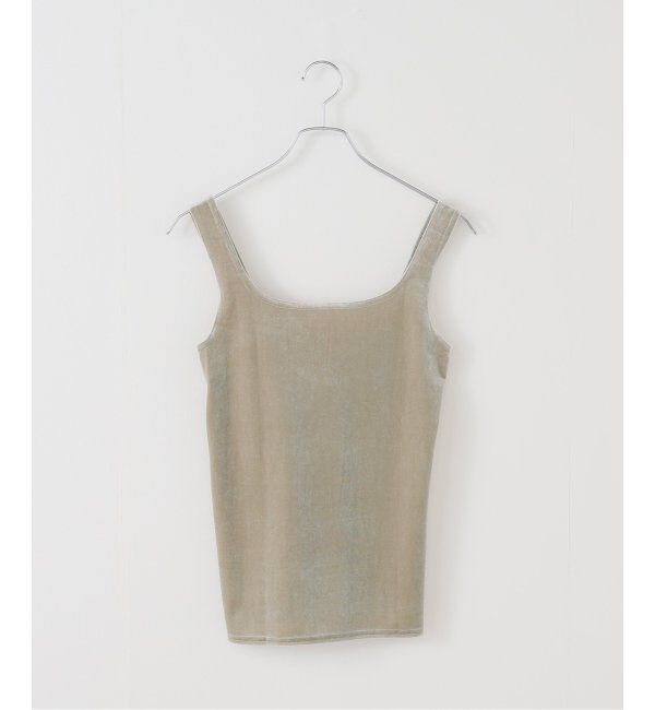 IENA「SIMONE WILD/シモーネ ワイルド VELVET SINGLET タンクトップ VELVETSINGLET」|Tシャツ・カットソー|グレーB