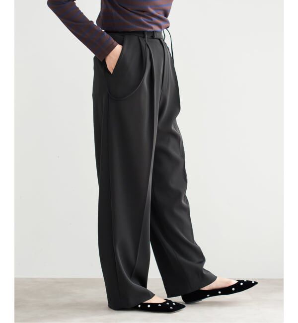 IENA「《追加5》サスペンダーツイルパンツ」|スラックス|