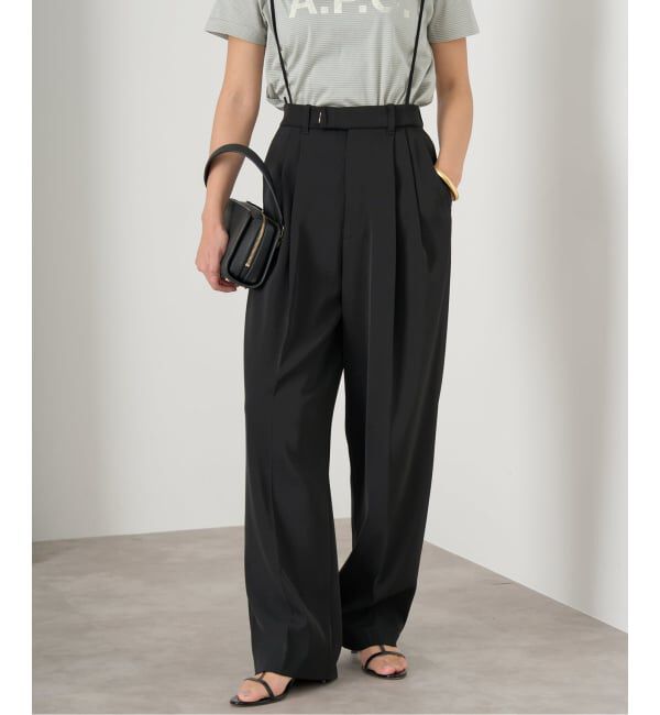 IENA「《追加5》サスペンダーツイルパンツ」|スラックス|